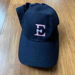 Monogrammed E ball cap